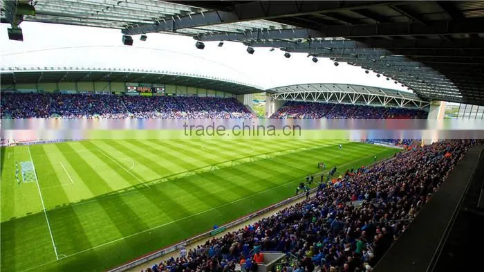Bottom price long span roofing steel structure soccer stadium