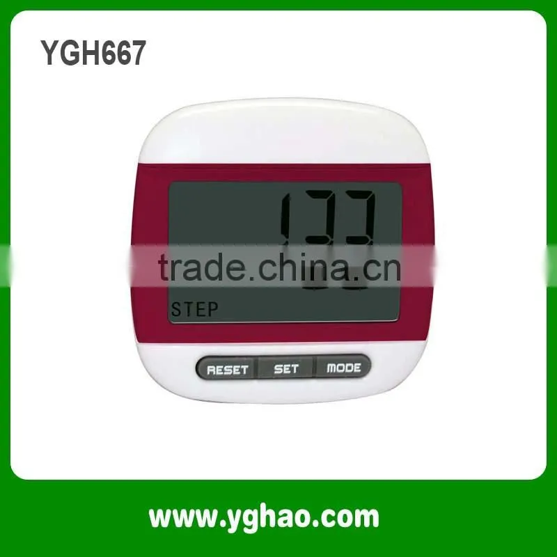 Promotional Gifts Big Screen Precise Pedometer With Belt Clip