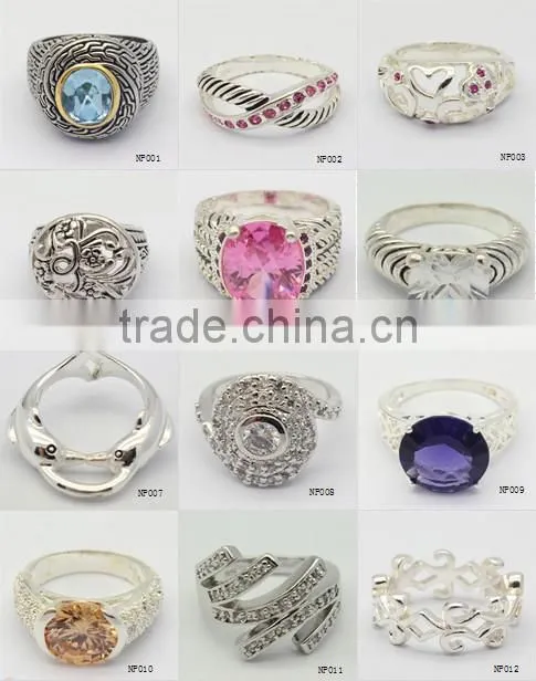 925 sterling silver yellow stone ring