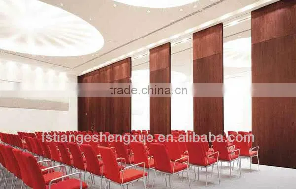 Hotel lobby movable soundproof MDF folding partition