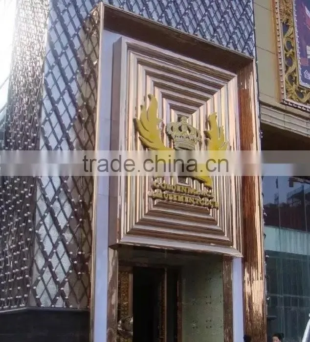 Stainless Steel Decorative Screen and Glass