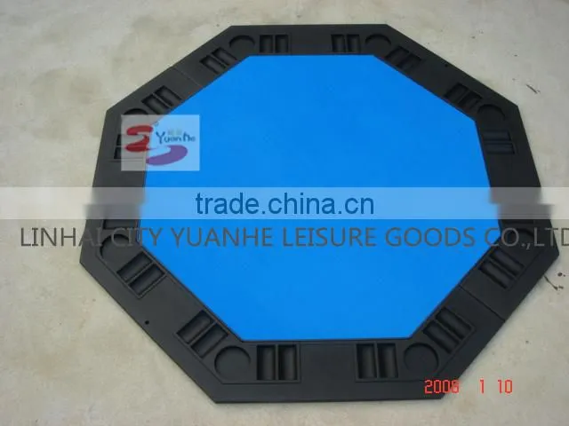 Green Color Plastic Moulded 2 Fold Poker Table Top