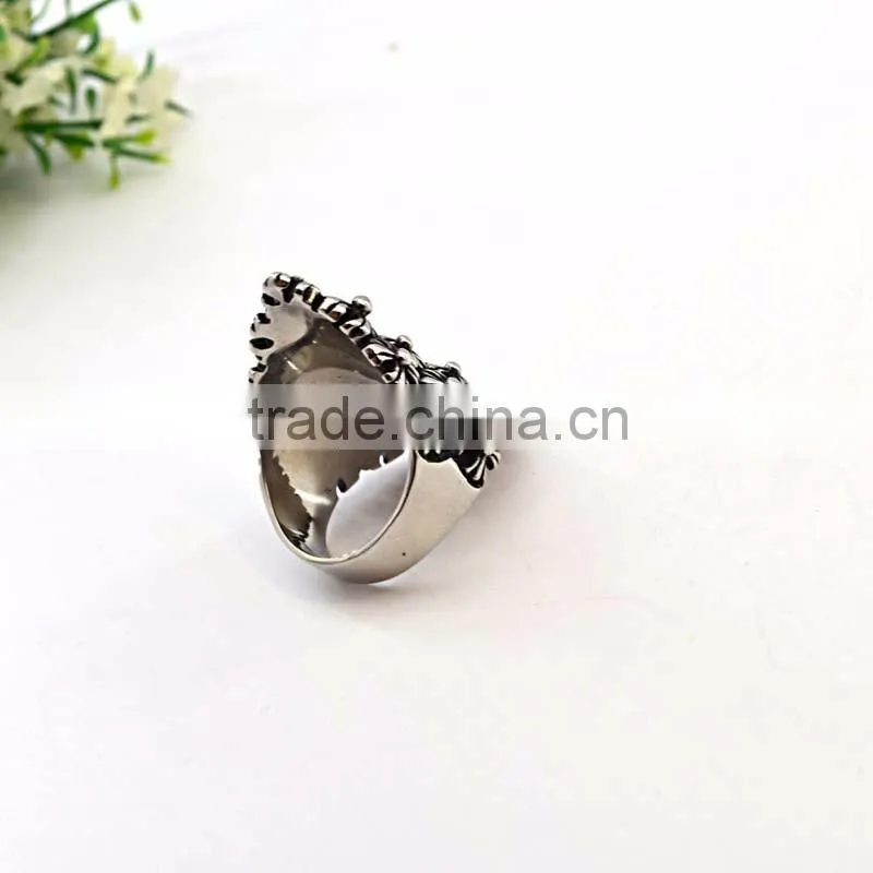 stainless steel jewelry skulls men's ring rocker gay men ring