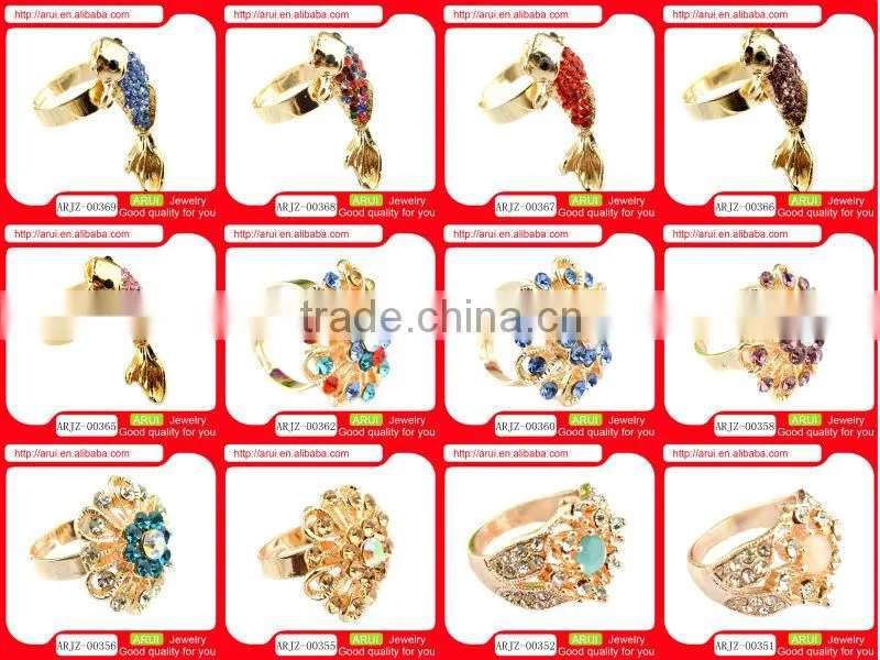 2013 Purple Pretty wedding ring crystal flower rings for women