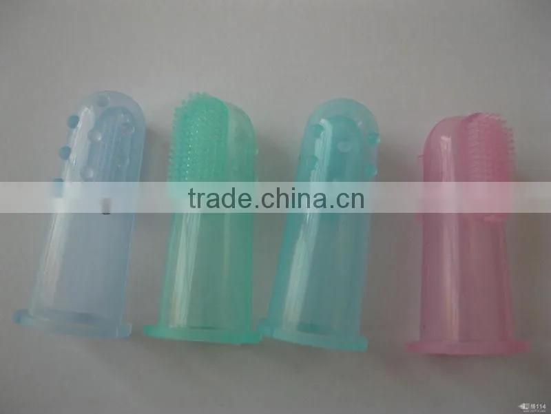 2013new design of the silicone baby toothbrush