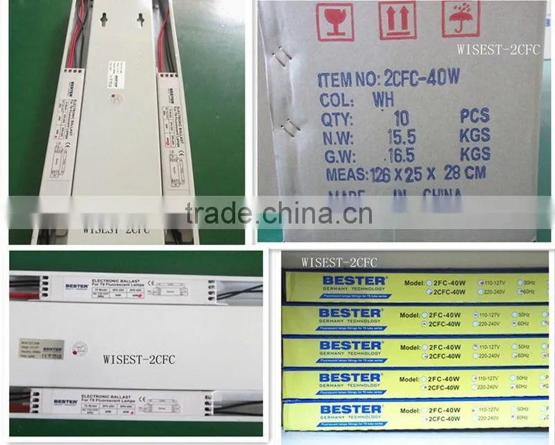 SAA ROHS double tube t8 fluorescent fixture specifications 2x36w