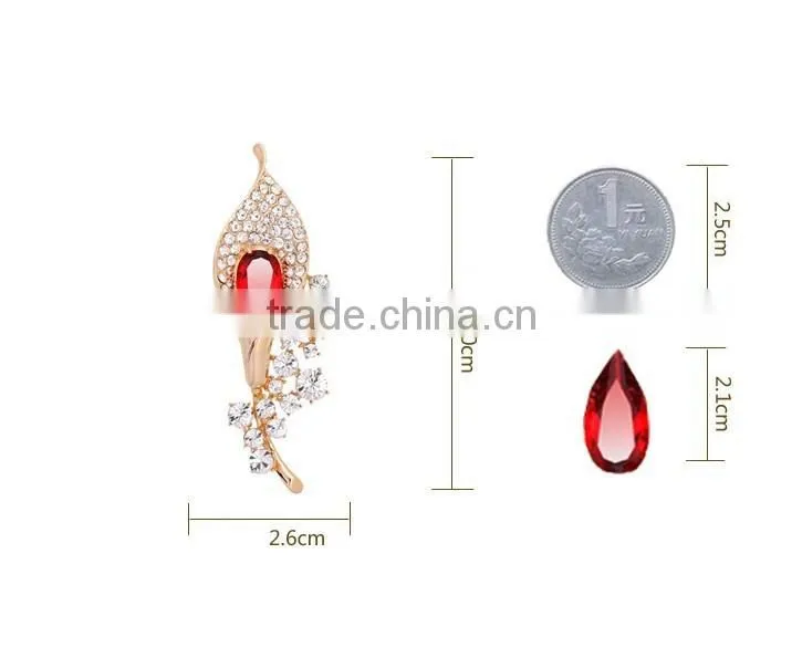 Wholesale calla full rhinestone diamond crystal gem brooch