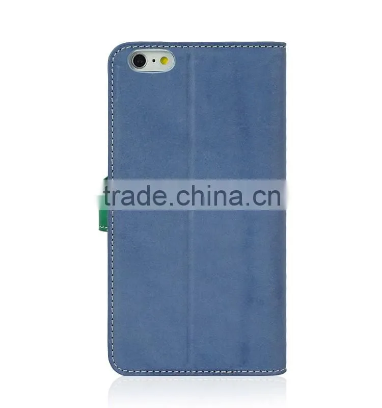 Minandio High Quality Leather Case Best Design Leather Phone Case With Leather Flip Cover Case For iPhone 6
