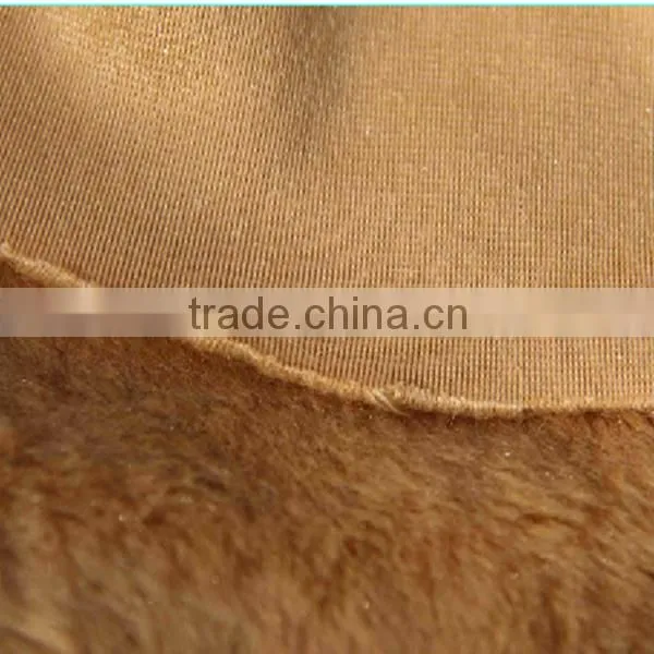 Changshu hot selling PV plush fabric for soft clothes