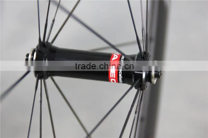 23mm width U shape 50mm carbon clincher wheels 700c road bike carbon wheelset clincher 50mm