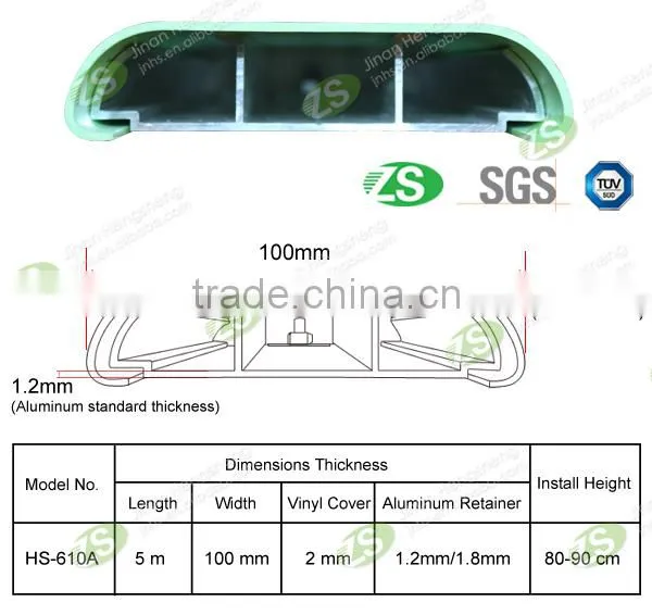 wall mounted and corridor position wall bumper guards HS-610A