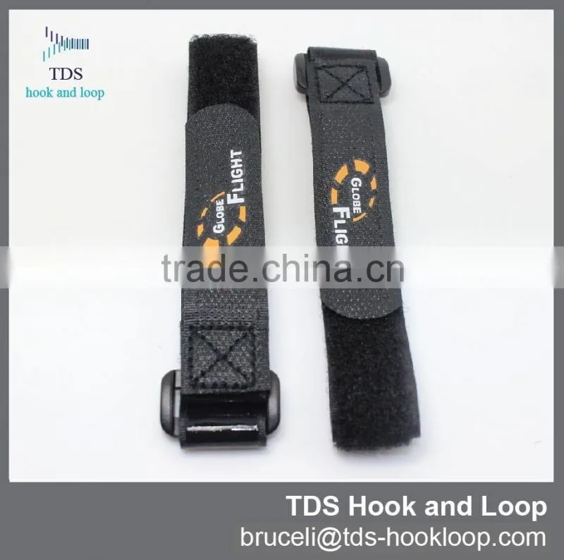 durable custom logo hook and loop non slip buckle strap