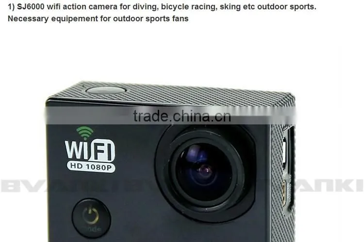 2016 best selling products 2.0'' Inch Full HD 1080P Waterproof Sport Camera SJ6000 WIFI HD Mini Sport DV 1080p Manual