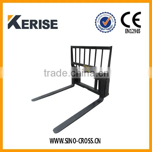 European style pallet fork for wheel loader
