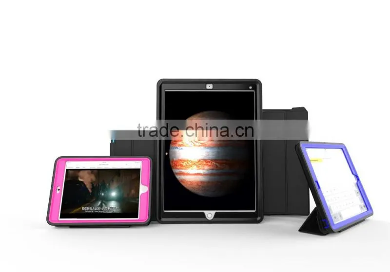 Fashion Design Folding Leather Wake Sleep Function Flip Leather Full Cover Protective Case For iPad Pro TB-0279