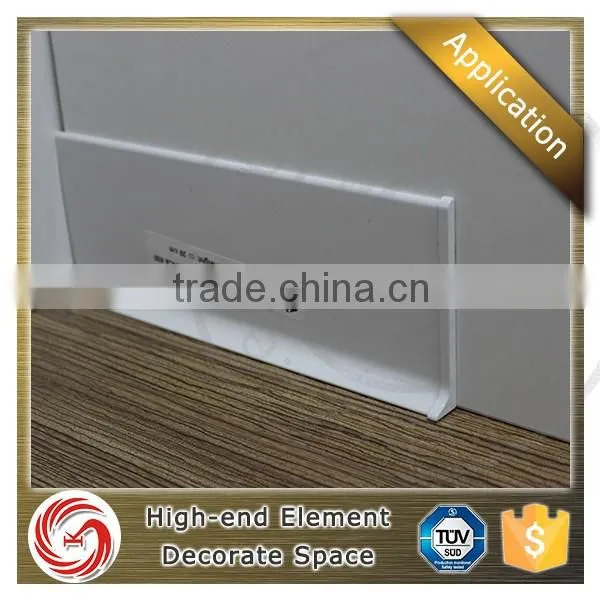 Economical construction metal skirting board for living room