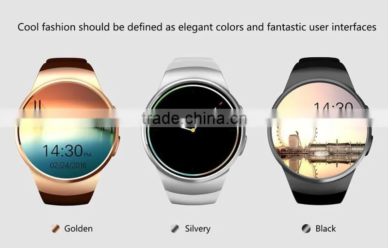 2016 smart watch new design CPU MTK2502C KW18 smart watch