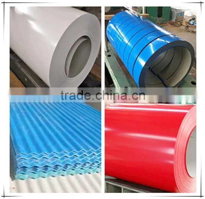 prepaint galvanised/color coated steel coil/color coated coils
