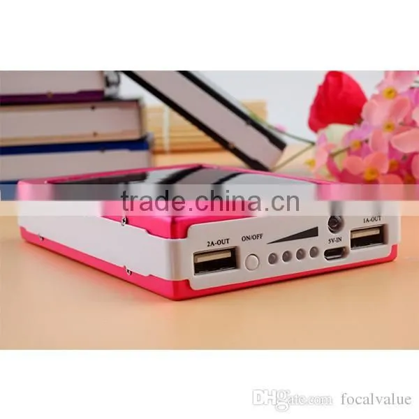 Dual USB 30000mAh Solar Battery Chargers High Capacity Double USB Solar Energy Panel Power Bank for Mobile Phone Tablet Laptop