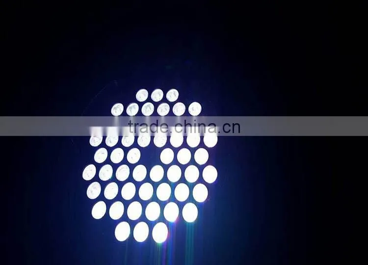 LED Par 54 3W Full color RGBW Par Light Professional Stage Light Bar Lights Wedding Staining light Show (6 x 54 pcs 3W LED)
