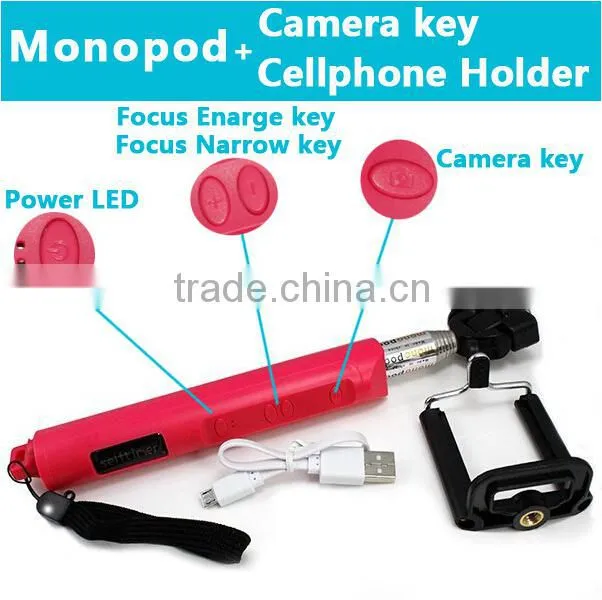 new 2015 product idea zoom selfie stick for samsung