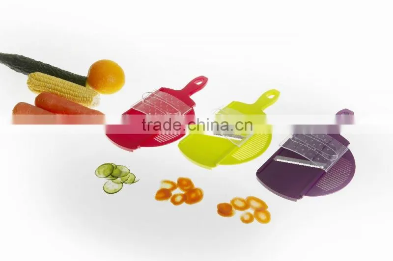 S/S+ABS 28.5*14*1 Colorful kitchen tools vegetable slicer/draining board
