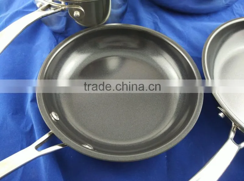 Triple Stainless Steel(3 layers) Nonstick Frying pan Saucepan Saucepot Casserole Cookware set