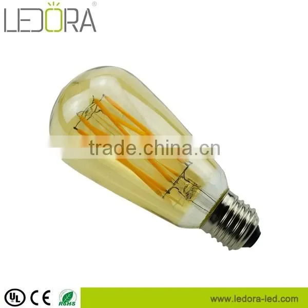 2700K 6000k E26 120V Dimmable filament edison bulb st64 ul