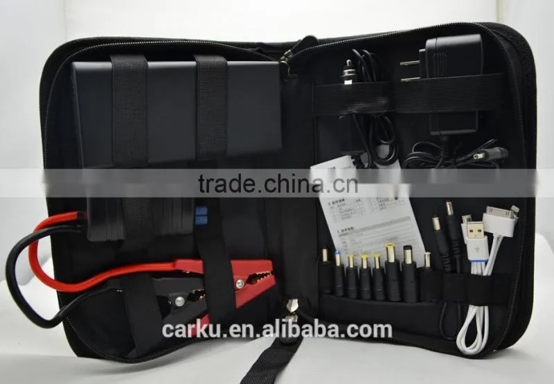 CARKU NEW PRODUCT 12V vehicle jump starter / charger power bank for smartphone ,tablet, Laptop,camera