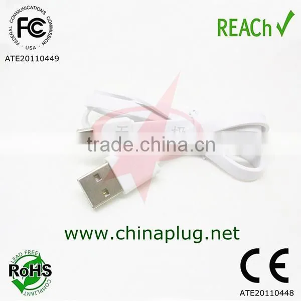 New product 2.0 noodle flat micro usb cable