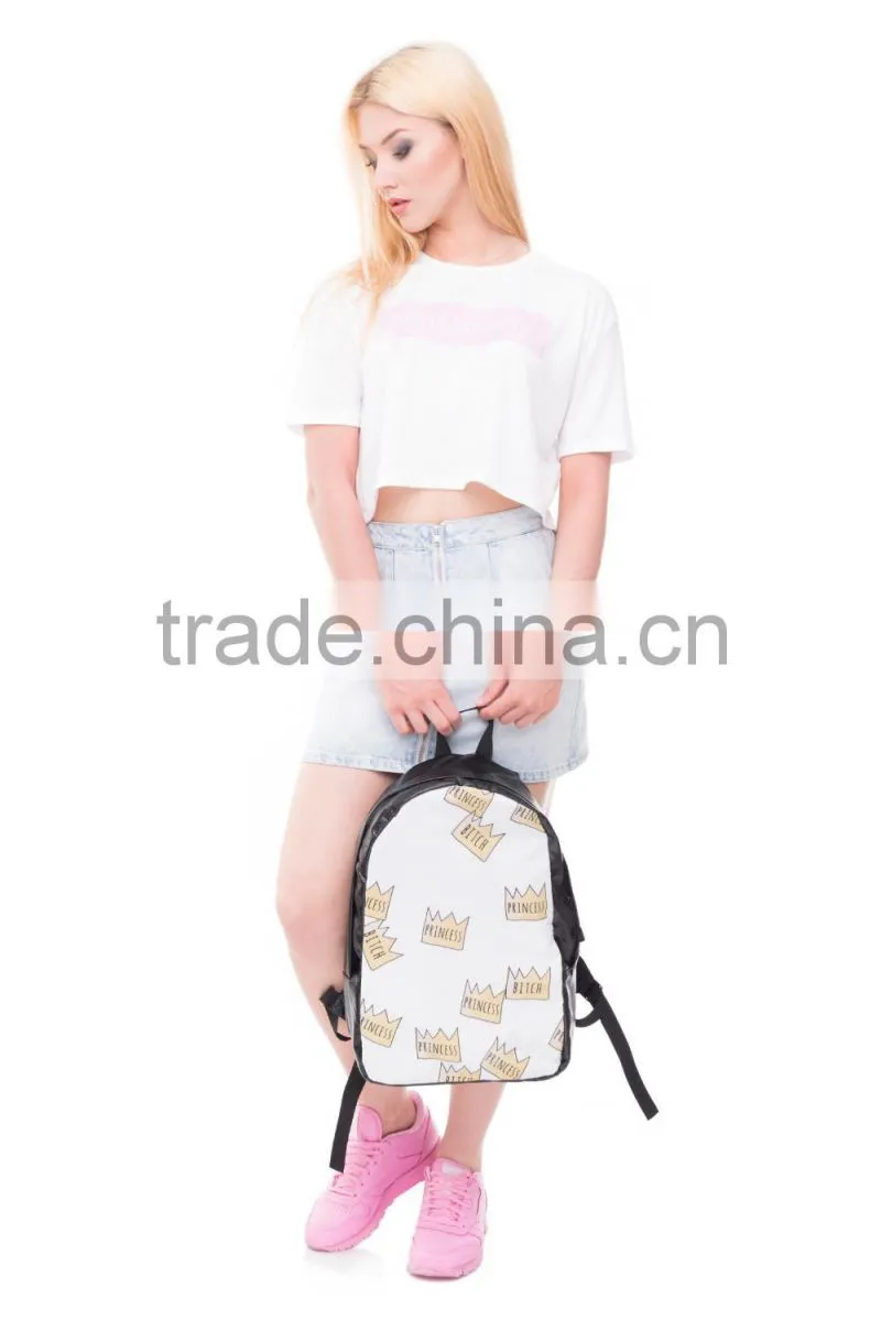 High Quality 3D Print Wholesale Polyester Fashion Children Backpack