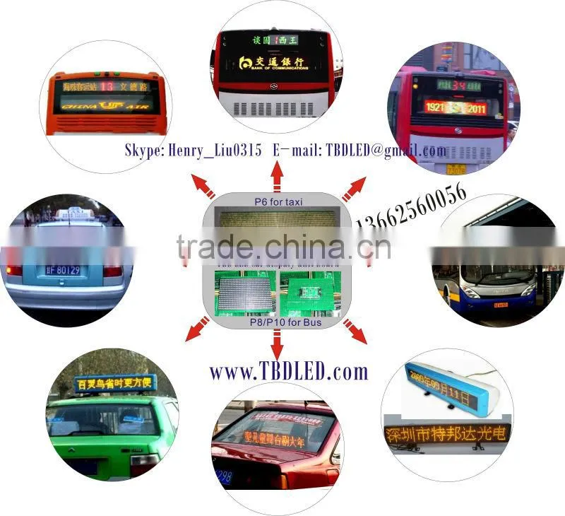 LED taxi message tag/ led car message sign/led car moving message sign board