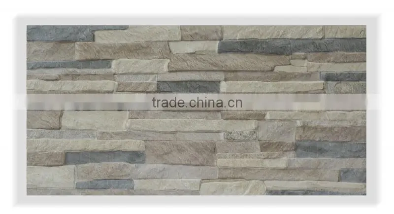Rustic culture digital design 3D inkjet exterior wall tile 300x600