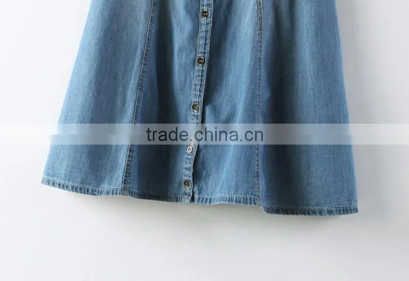 2014 Beautiful ladies casual dresses pictures name brand womens sleeveless denim sexy dress low price