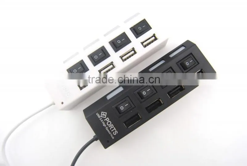 Portable 4 Ports USB 2.0 USB HUB 3.0 For Card Reader/USB Mouse/Keyboard/U Disk
