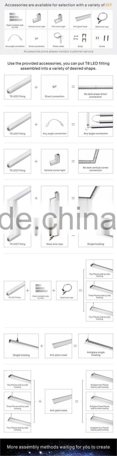 1.2m 30W Light and Handy 100lm/W High LM Modern appearance Best quality waterproof LED tube light T8