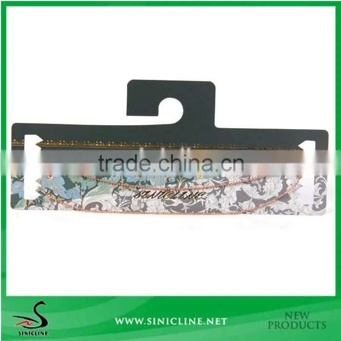 Sinicline Paper Display Hang Card sets with gold stamped logo