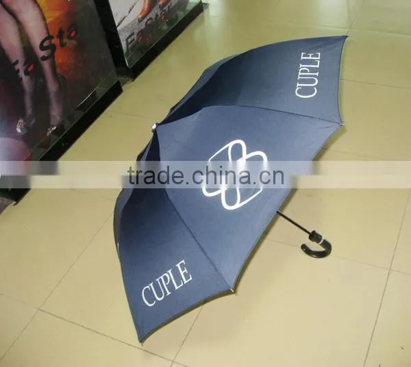 Promotional trendy wine bottle umbrella three fold