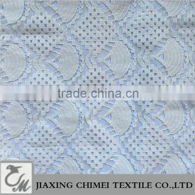 fan shape jacquard lace fabric