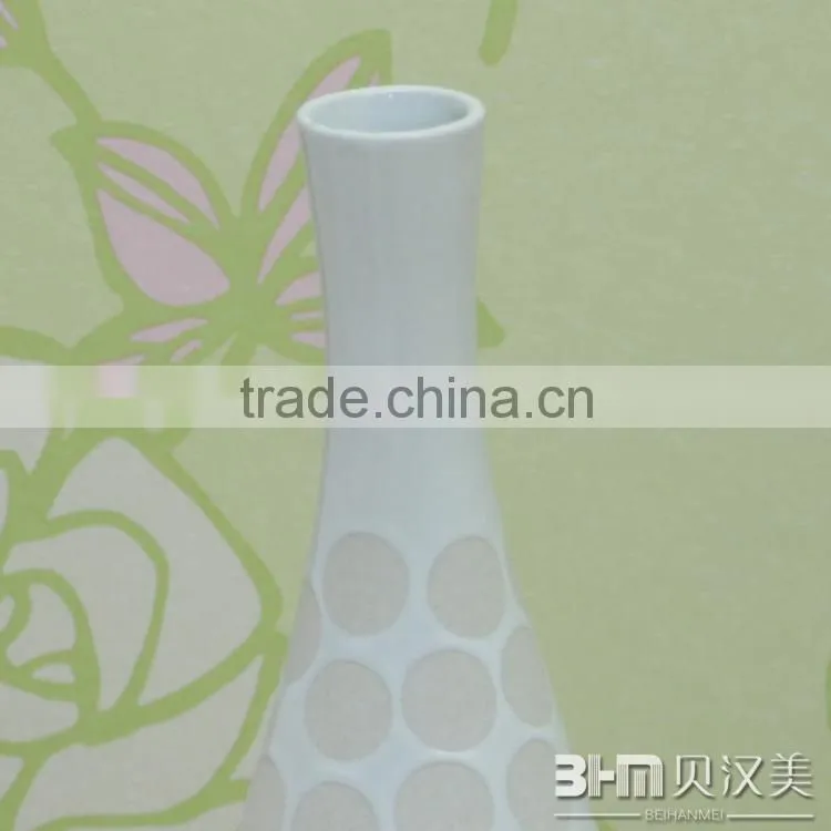 modern hand paint circle pattern ceramic vases wholesale for home deco