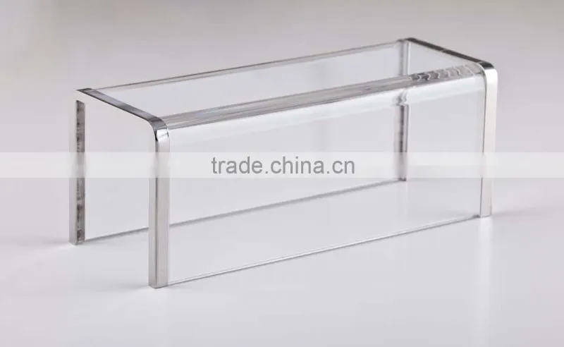 High quality hard acrylic wallet display racks