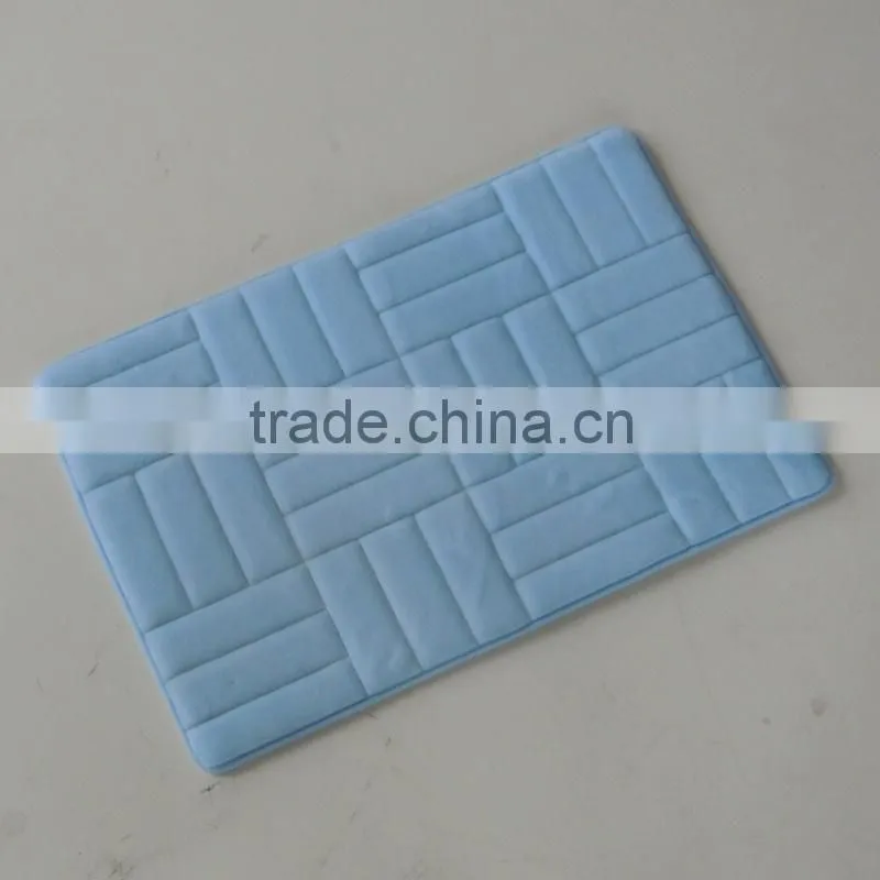 new design fleece floor mat with anti slip base