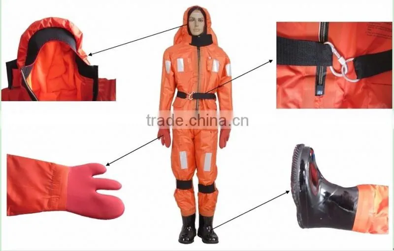 Marine Wholesale Safety Emergency Solas Extreme Temperature Immersion Suit