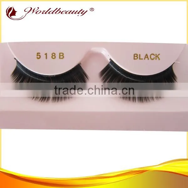wholesale price hand made synthetic hair false strip eyelash