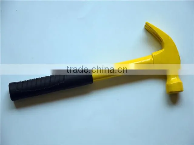 Chinese steel claw hammer with rubber handle
