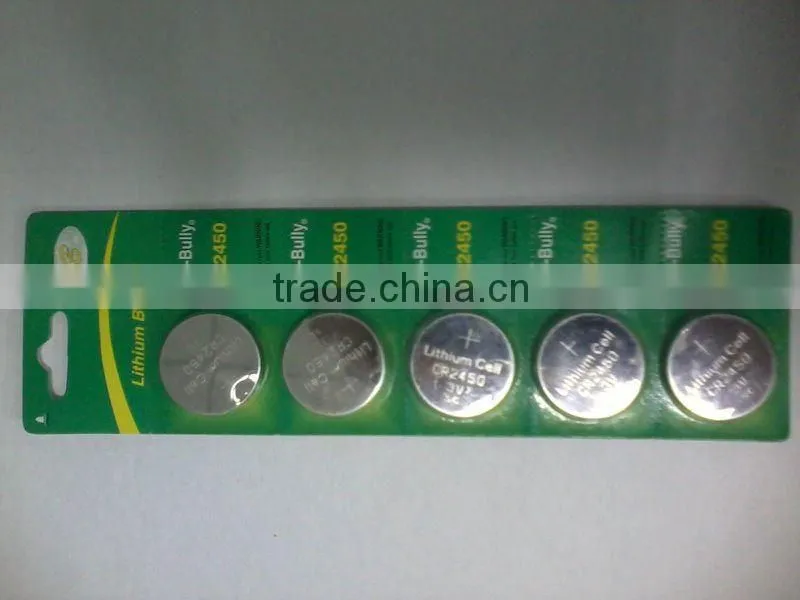 lithium battery cr2450 button cell battery 3V
