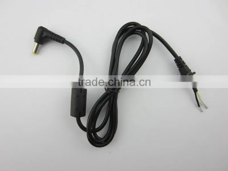 DC power cables wire, DC connector with 4.0*1.7 DC male to open connector plug