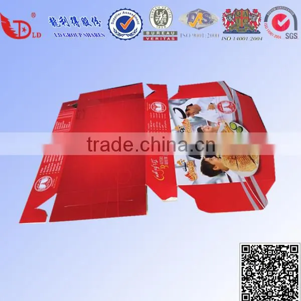 high quality cardboard paper lunch packing food box