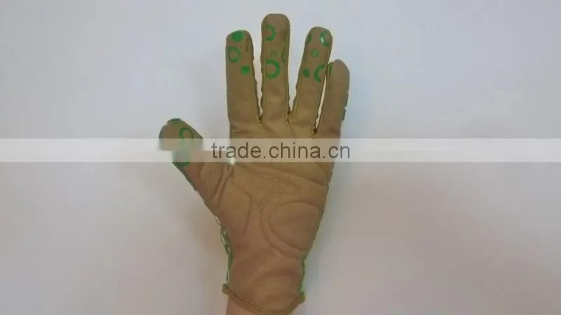 Synthetic Leather Gloves, Garden line gardening Glove, flower design garden gloves