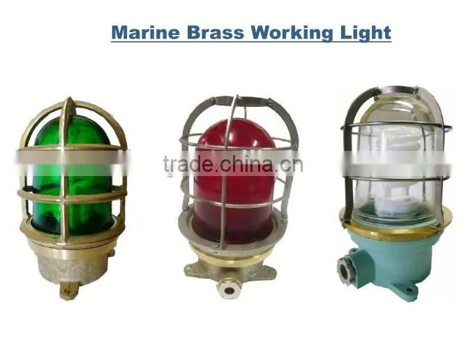 Marine Brass Outdoor Ceiling Wall Light